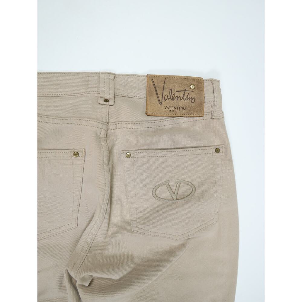Vintage Valentino Roma Made in Italy Taupe Bootcut Stretch Jeans Size 38 US 2 - Picture 5 of 13
